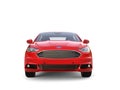 Fire red Ford Mondeo 2015 - 2018 model - front view Royalty Free Stock Photo