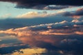 Fire red orange clouds sky texture background Royalty Free Stock Photo