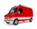 Fire Rescue Car Isolated Royalty Free Stock Photo