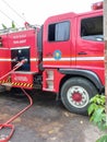 Fire rescue car in Klaten Indonesia, used to turn off the fire