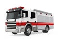 Fire Rescue Truck Isolated Royalty Free Stock Photo