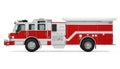 Fire Rescue Truck Isolated Royalty Free Stock Photo