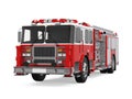 Fire Rescue Truck Isolated Royalty Free Stock Photo