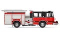 Fire Rescue Truck Isolated Royalty Free Stock Photo