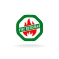 Fire resistant icon