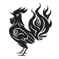 Fire Rooster Chinese New Year Symbol 2017