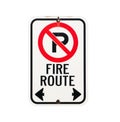 Fire route sign Royalty Free Stock Photo