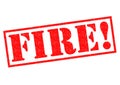 FIRE! Rubber Stamp Royalty Free Stock Photo
