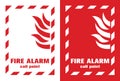 Fire Safety Symbol Sign, Vector Illustration, Label. Royalty Free Stock Photo