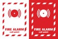 Fire Safety Symbol Sign, Vector Illustration, Label. Royalty Free Stock Photo