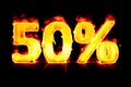 fire sale 50% Royalty Free Stock Photo