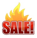 Fire Sale text illustration Royalty Free Stock Photo