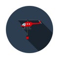 Fire Service Helicopter Icon Royalty Free Stock Photo