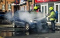 Fire Service put out a car fire