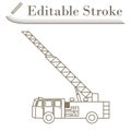 Fire Service Truck Icon Royalty Free Stock Photo