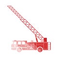 Fire service truck icon