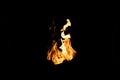 Fire shapes, burning fire Royalty Free Stock Photo