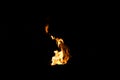 Fire shapes, burning fire Royalty Free Stock Photo