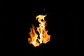 Fire shapes, burning fire Royalty Free Stock Photo