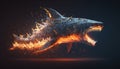 fire shark art