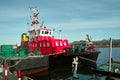 Fire ship. Royalty Free Stock Photo
