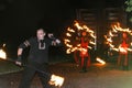 The fire show performed by Belarusian folk ensemble.