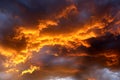 Fire in the sky Royalty Free Stock Photo