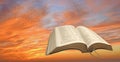 Fire sky sunset bible Royalty Free Stock Photo