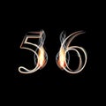 Fire and Smoke font. Numbers 5 6.