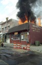 3 alarm fire at a Chinese restaurant in Mt Ranier, Maryland USA