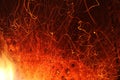 Fire sparkles Royalty Free Stock Photo