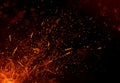 Fire and sparks Royalty Free Stock Photo