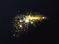 Fire sparks vector metal welding or cutting flares