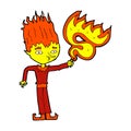 fire spirit comic cartoon