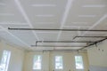 Fire sprinkler in automatic ceiling office building focus at selective