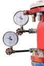 Fire Sprinkler Control System Royalty Free Stock Photo
