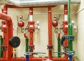 Fire sprinkler control system Royalty Free Stock Photo