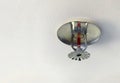 Fire sprinkler head on ceiling