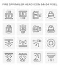 Fire sprinkler icon