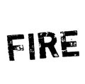 FIRE stamp on white background Royalty Free Stock Photo
