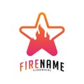 Fire Stars Logo Vector. Logo design inspiration vector icons