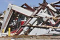 Fire Station, truck destroyed by tornado.