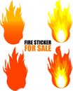 Fire sticker for sale