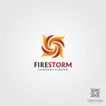 Fire Storm Logo Template