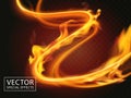 Fire streaks effect