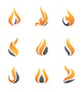 Fire symbol and icon