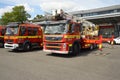 Fire tenders and ladder unit on standby Royalty Free Stock Photo