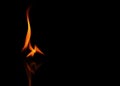 Fire texture in black backgrounds Royalty Free Stock Photo