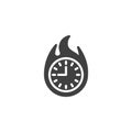 Fire Time vector icon Royalty Free Stock Photo