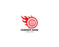 Fire Tire Logo Template Design Vector Royalty Free Stock Photo